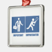 Het werk is belangrijk, lacrosse is belangrijk metalen ornament (Links)
