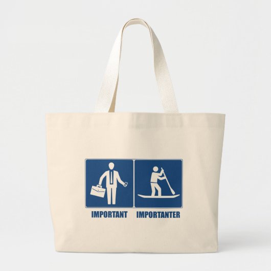 Het werk is belangrijk, opstellend het opzadelen i grote tote bag (Voorkant)