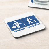 Het werk is belangrijk, opstellend het opzadelen i onderzetter (Linkerzijde)