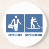 Het werk is belangrijk, opstellend het opzadelen i zandsteen onderzetter (Voorkant)