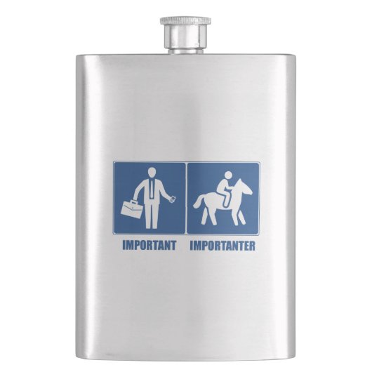 Het werk is belangrijk, paarden zijn belangrijk flacon (Voorkant)