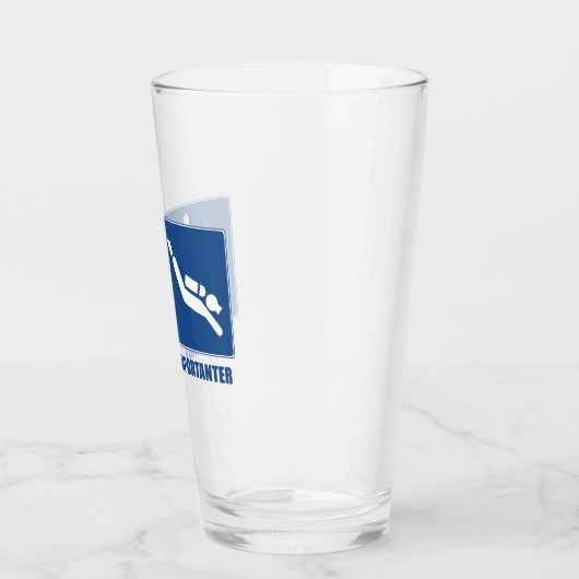 Het werk is belangrijk, Scuba het Duiken is belang Glas (Links)