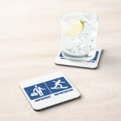 Het werk is belangrijk, Snowboarding is belangrijk Drankjes Onderzetter (Rechterzijde)