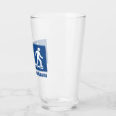 Het werk is belangrijk Snowshoeing is belangrijk Glas (Links)