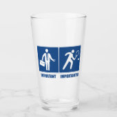 Het werk is belangrijk, tennis is belangrijk glas (Voorkant)