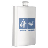 Het werk is belangrijk, Vist belangrijk Heupfles (Rechts)