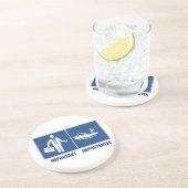 Het werk is belangrijk, Vist belangrijk Zandsteen Onderzetter (Zijkant)