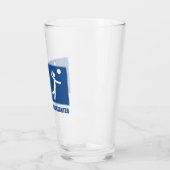 Het werk is belangrijk volleybal is belangrijk glas (Links)