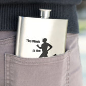 Het werk is de beloning-loper flacon (Voorbeeld)