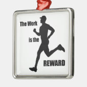 Het werk is de beloning-loper metalen ornament (Links)