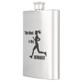 Het werk is de beloningsvrouw loper flacon (Links)