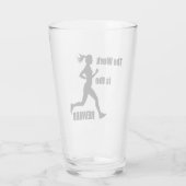 Het werk is de beloningsvrouw loper glas (Achterkant)