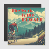 Het werk is de Reward Cyclist Mountains (Voorkant / Achterkant)