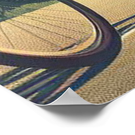 Het werk is de Reward Cyclist Mountains Poster (Hoek)