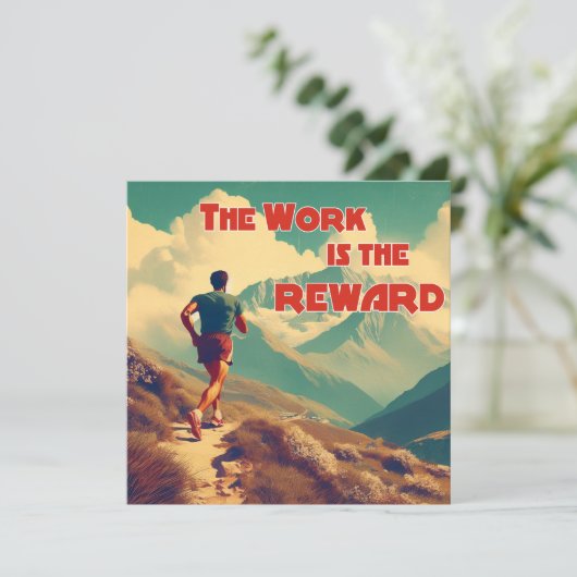 Het werk is de Reward Runner Mountains (Staand voorkant)