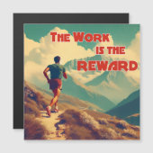 Het werk is de Reward Runner Mountains (Voorkant / Achterkant)