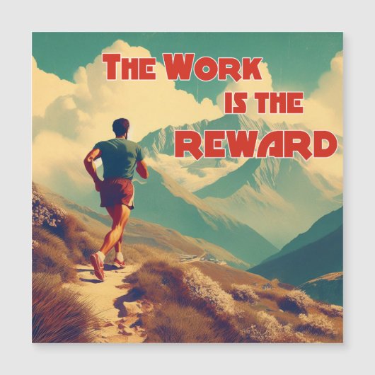 Het werk is de Reward Runner Mountains (Voorkant)