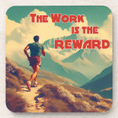 Het werk is de Reward Runner Mountains Bier Onderzetter (Voorkant)