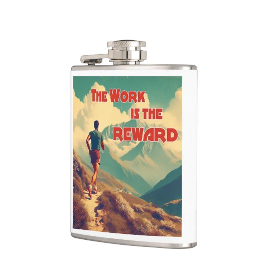 Het werk is de Reward Runner Mountains Heupfles (Links)