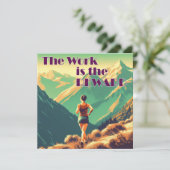 Het werk is de Reward Woman Runner Mountains (Staand voorkant)