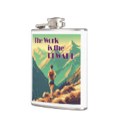Het werk is de Reward Woman Runner Mountains Heupfles (Links)