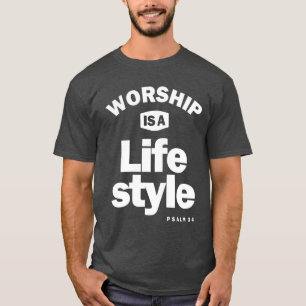Het werk is een levensstijl Christelijk ontwerp T-shirt