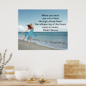 Het werk is liefde zichtbaar gemaakt poster (Keuken)