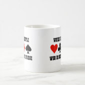 Het werk is voor mensen die geen brug spelen koffiemok (Center)