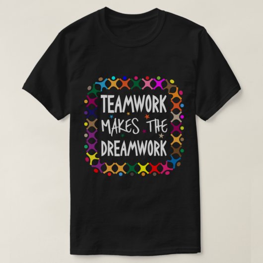 Het werk maakt Dreamweaver Motivatie Sportvraag T-shirt (Design voorkant)