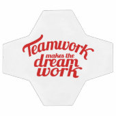 Het werk maakt van het droomwerk grafische tekst voetbal (Enkel)