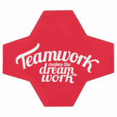 Het werk maakt van het droomwerk grafische tekst voetbal (Enkel)