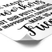 Het werk maakte ons Cowerkers, maar onze pottige m Poster (Hoek)