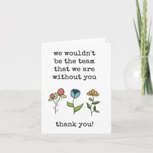 Het werk, Medewerker, de Kaart van de Teamwaarderi (Voorkant)