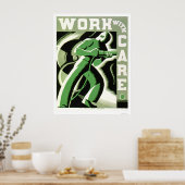 Het werk met Zorg 1937 WPA Poster (Keuken)