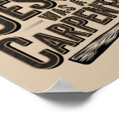 Het werk van Christus, Jezus was een timmerman Poster (Hoek)