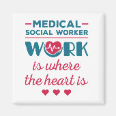 Het werk van de medisch-maatschappelijk werker is  magneet (Voorkant)