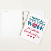 Het werk van de medisch-maatschappelijk werker is planner (Display)