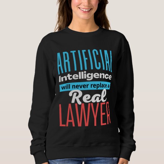 Het werk van een advocaat-AI verdedigen Trui (Voorkant)