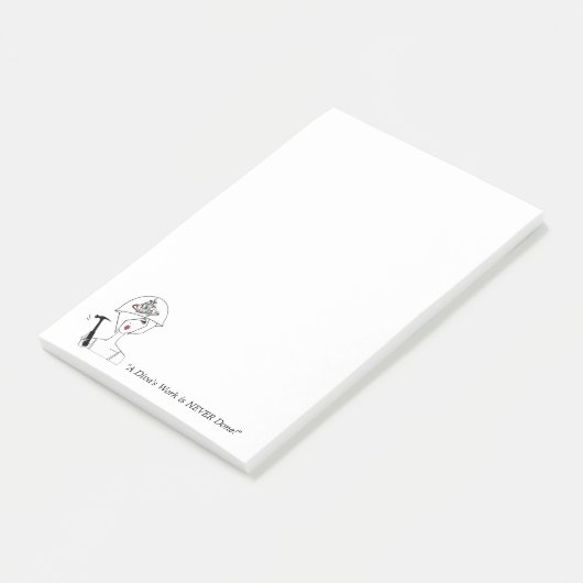 "Het werk van een diva is NOOIT gedaan!" Post-it® Notes (Schuin)