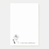 "Het werk van een diva is NOOIT gedaan!" Post-it® Notes (Voorkant)