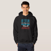 Het werk van een journalist AI verdedigen Hoodie (Voorkant volledig)