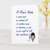 Het werk van een moeder kaart (Gele Bloem)