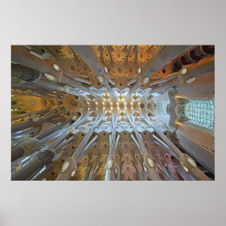 Het werk van Gaudi - Sagrada Familia, Barcelona Poster
