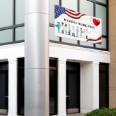 Het werk van helden hier aanpassen Het pictogram v Spandoek (Buitenkant Gebouw)