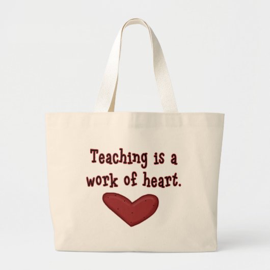 Het werk van het Eenvoudige Gezegde van de Leraar  Grote Tote Bag (Voorkant)