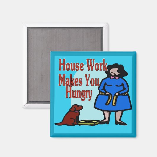 Het werk van het huis maakt u Hongaars Magneet (Voorkant / Achterkant)