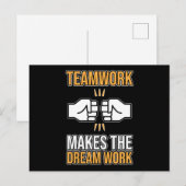 Het Werk van het team maakt de Waardering G van de Aankondigingskaart (Voorkant / Achterkant)