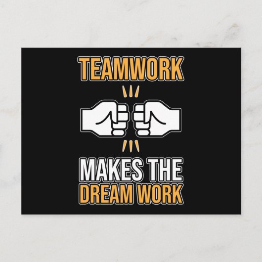 Het Werk van het team maakt de Waardering G van de Aankondigingskaart (Voorkant)