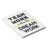 Het werk van het team maakt het werk van de Dream Notitieblok (Schuin)
