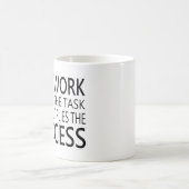 Het werk verdeelt de taak.. vermenigvuldigt het su koffiemok (Center)